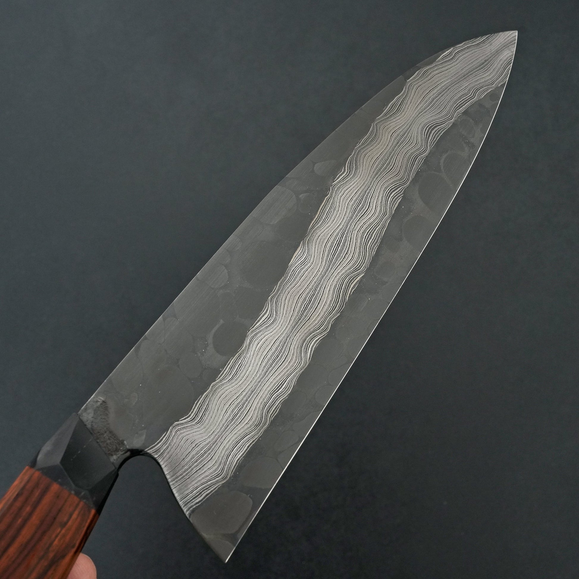 Definition Forge "River and Pebble" Damascus Cocobolo Chef 215mm