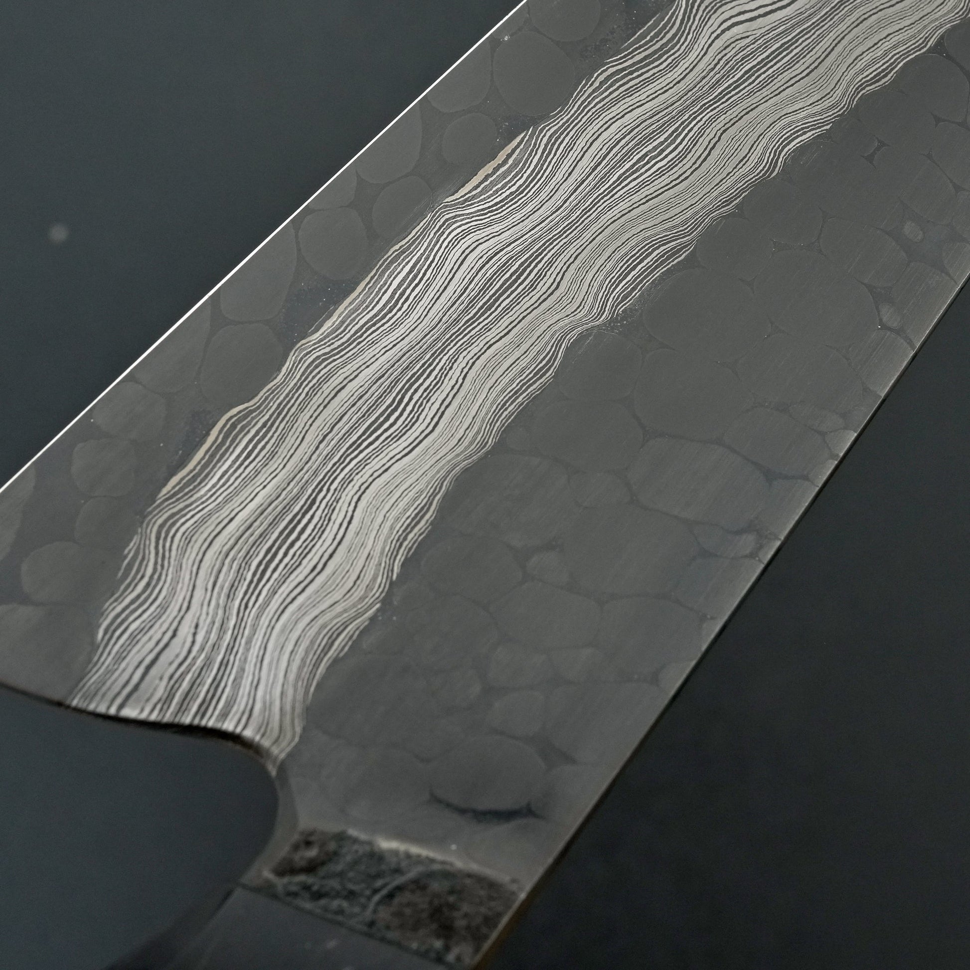 Definition Forge "River and Pebble" Damascus Cocobolo Chef 215mm