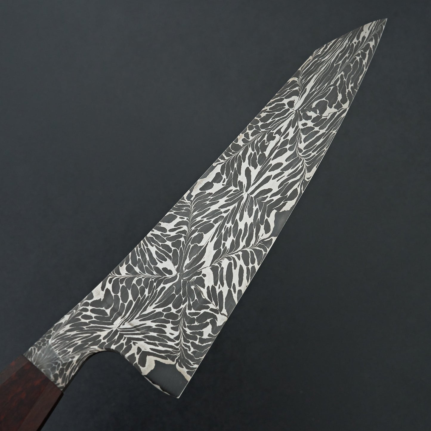 Definition Forge Integral Damascus Snakewood K-tip Chef 190mm