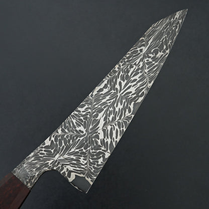 Definition Forge Integral Damascus Snakewood K-tip Chef 190mm