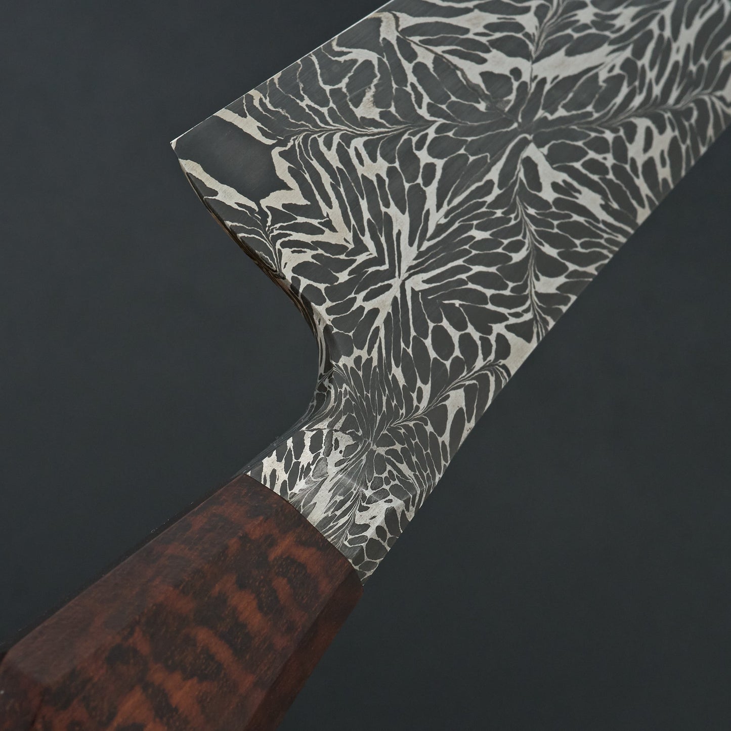 Definition Forge Integral Damascus Snakewood K-tip Chef 190mm