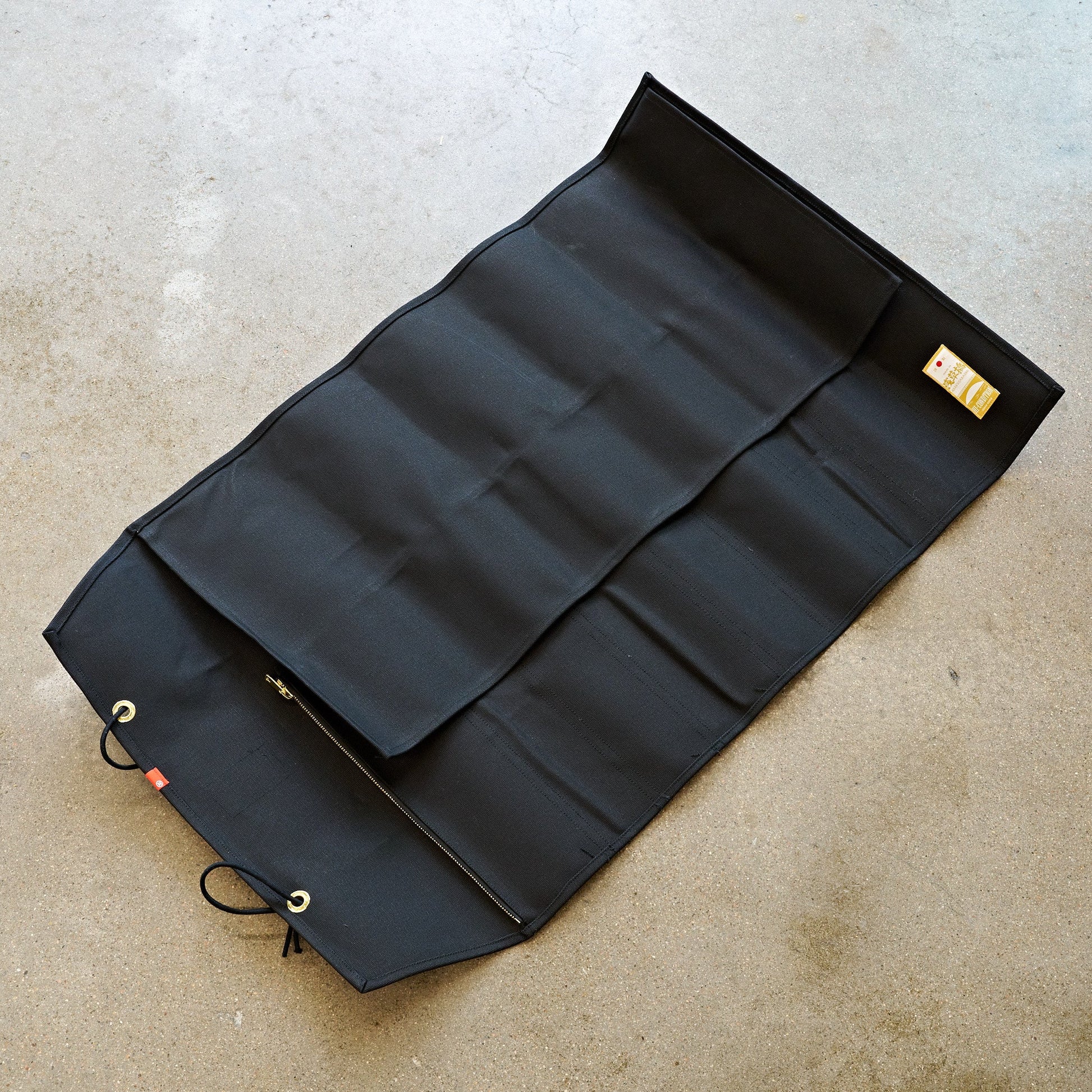 HI-CONDITION Hanpu Canvas 9 Pockets Knife Roll Black
