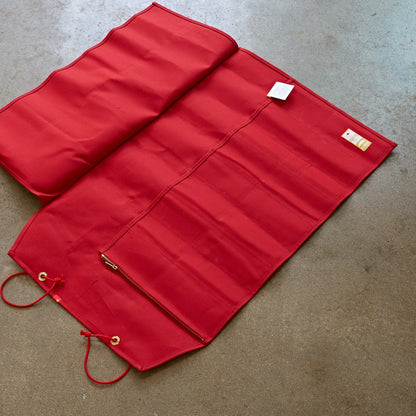 HI-CONDITION Hanpu Canvas 9 Pockets Knife Roll Red