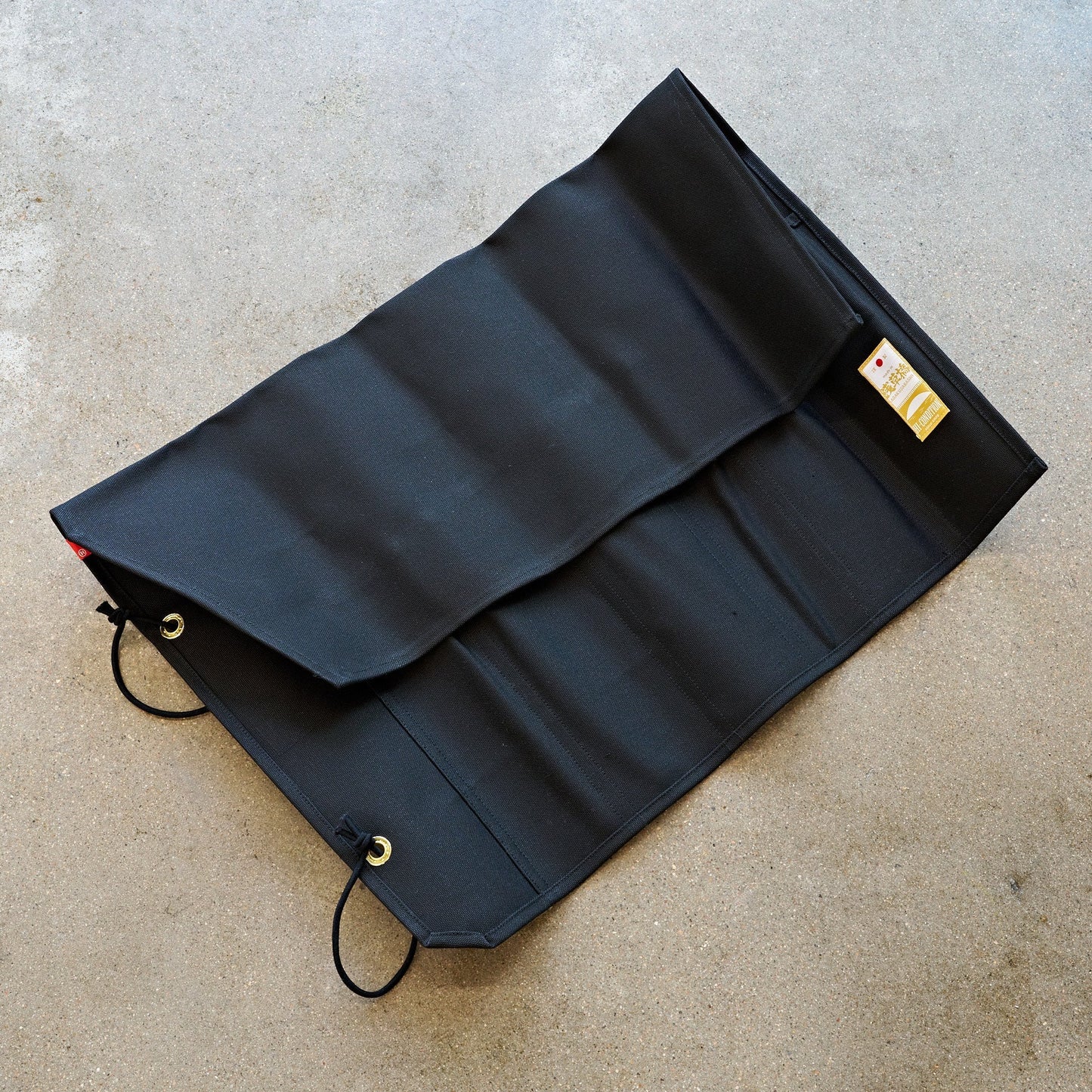 Hi-Condition Hanpu Canvas 6 Pockets Knife Roll Black