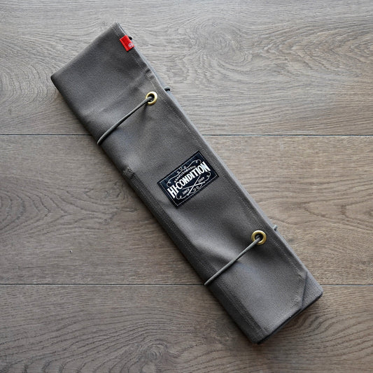 Hi-Condition Hanpu Canvas 6 Pockets Knife Roll Dark Gray