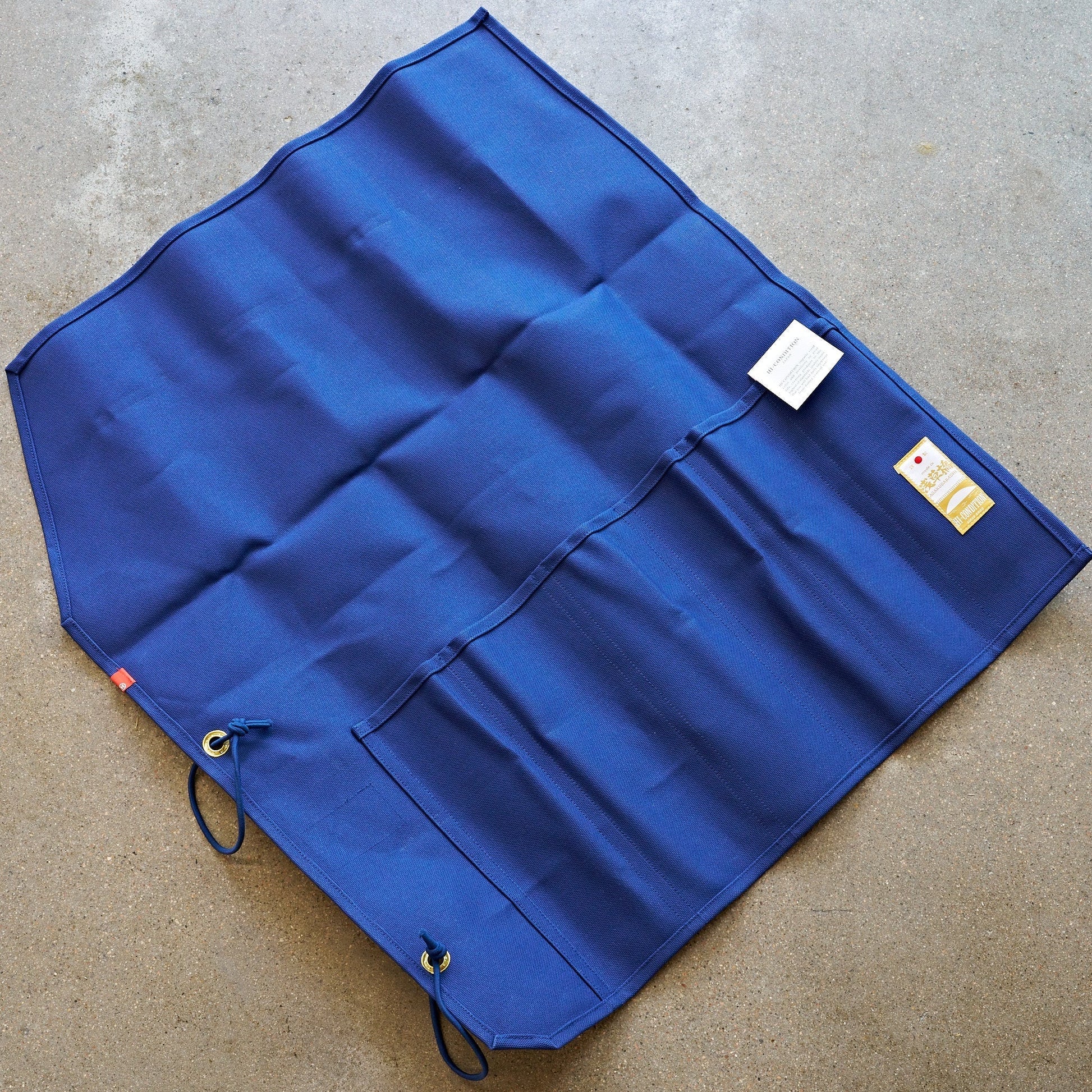Hi-Condition Hanpu Canvas 6 Pockets Knife Roll Navy