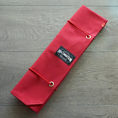 Hi-Condition Hanpu Canvas 6 Pockets Knife Roll Red