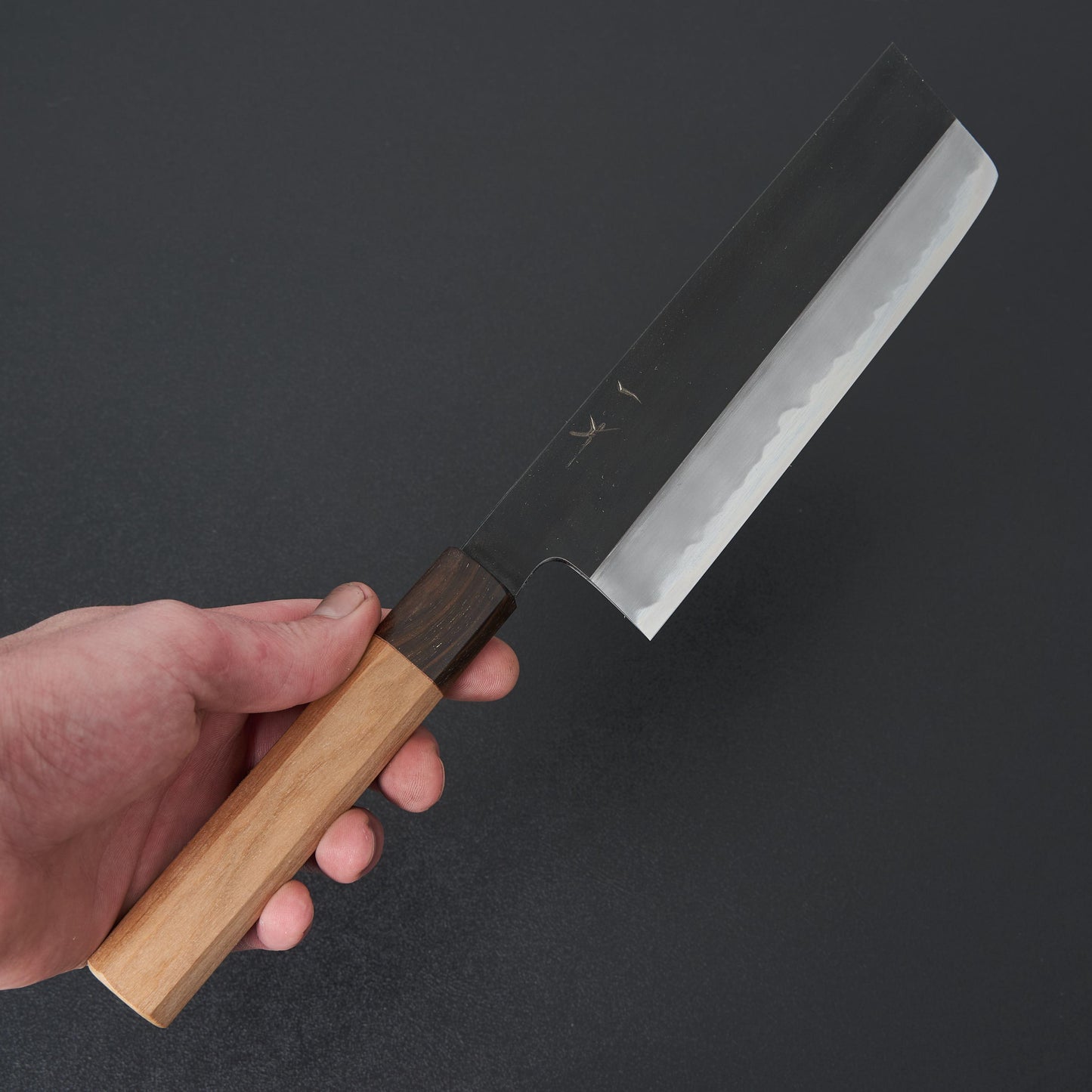 Hitohira Kikuchiyo Kyuzo White#2 Kurouchi Nakiri 180mm Cherry Wood