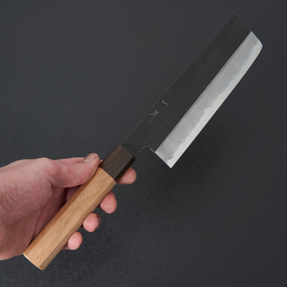 Hitohira Kikuchiyo Kyuzo White#2 Kurouchi Nakiri 180mm Cherry Wood