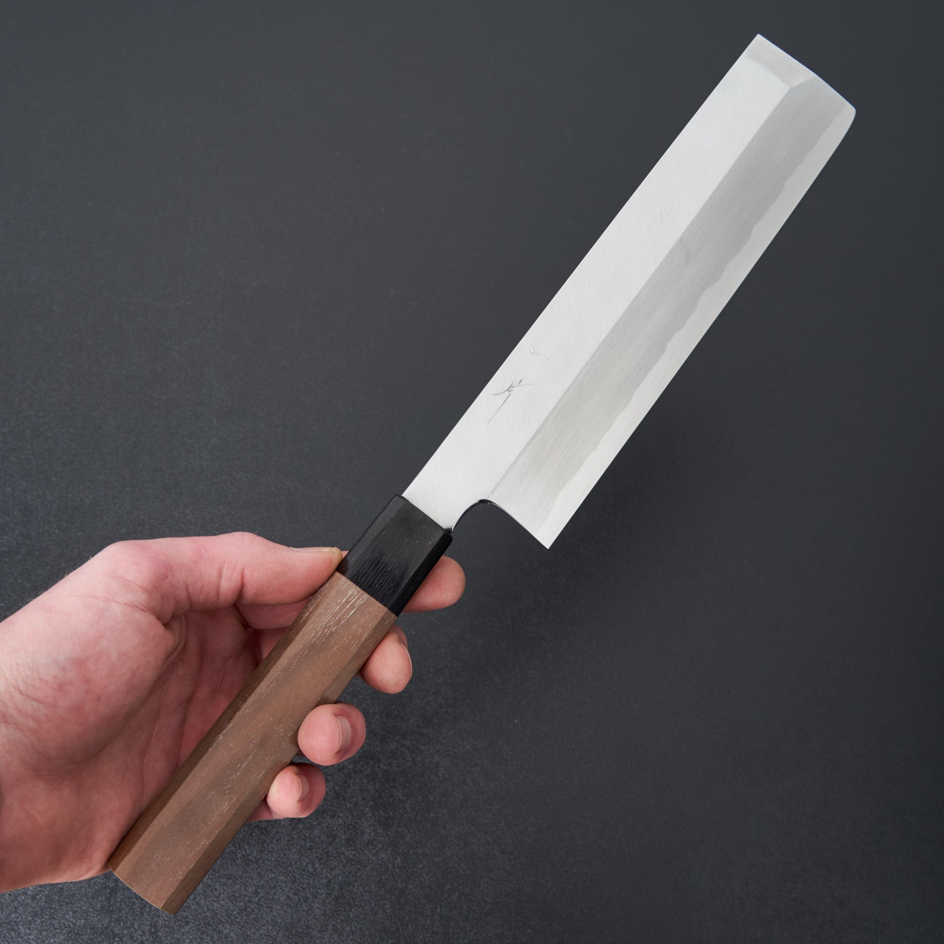 Hitohira Kikuchiyo Manzo White #3 Usuba 195mm Walnut Handle