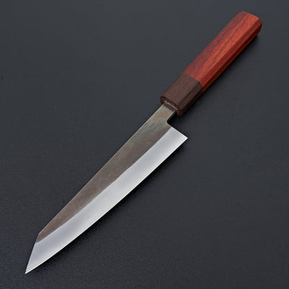 Hitohira TD Blue #2 Stainless Clad Kurouchi Honesuki Kaku 150mm Padauk Handle