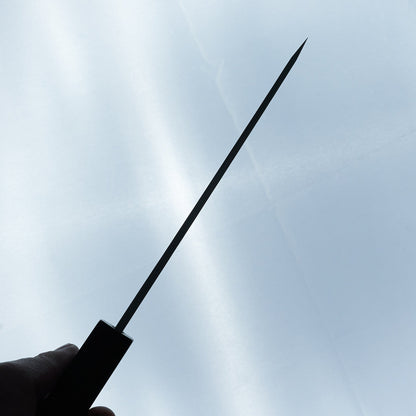 Hitohira TD Blue #2 Stainless Clad Kurouchi Honesuki Kaku 150mm Padauk Handle