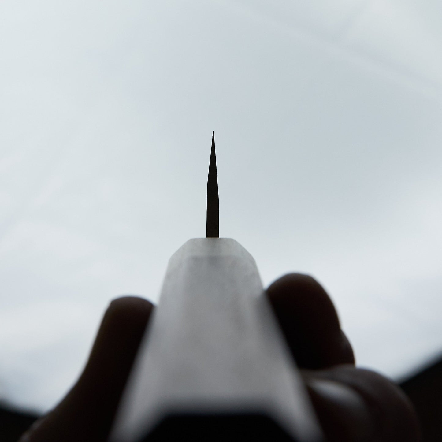 Hitohira TD Blue #2 Stainless Clad Kurouchi Honesuki Kaku 150mm Walnut Handle