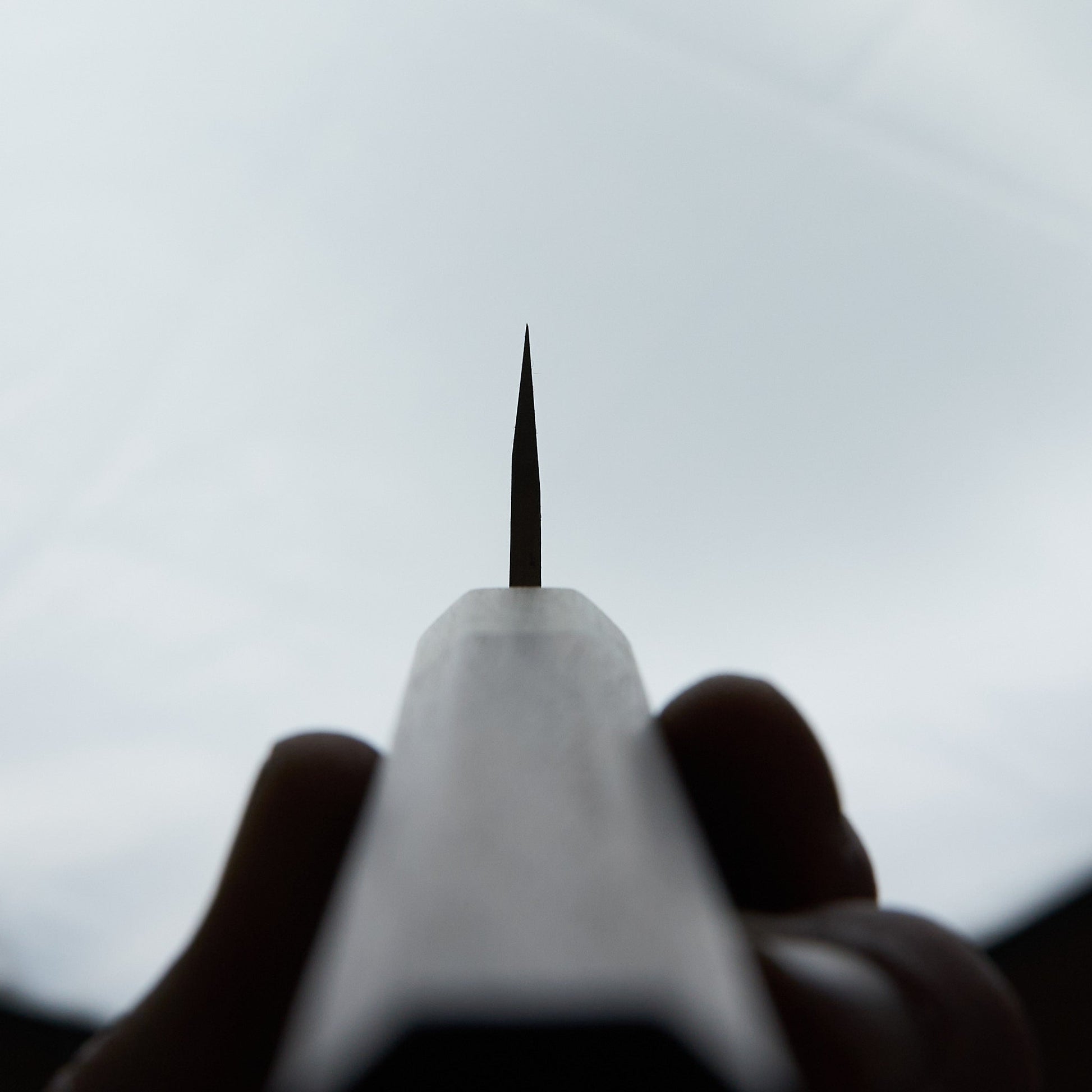 Hitohira TD Blue #2 Stainless Clad Kurouchi Honesuki Kaku 150mm Walnut Handle