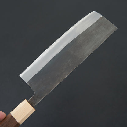 Hitohira TD Blue #2 Stainless Clad Kurouchi Nakiri 165mm Walnut Handle