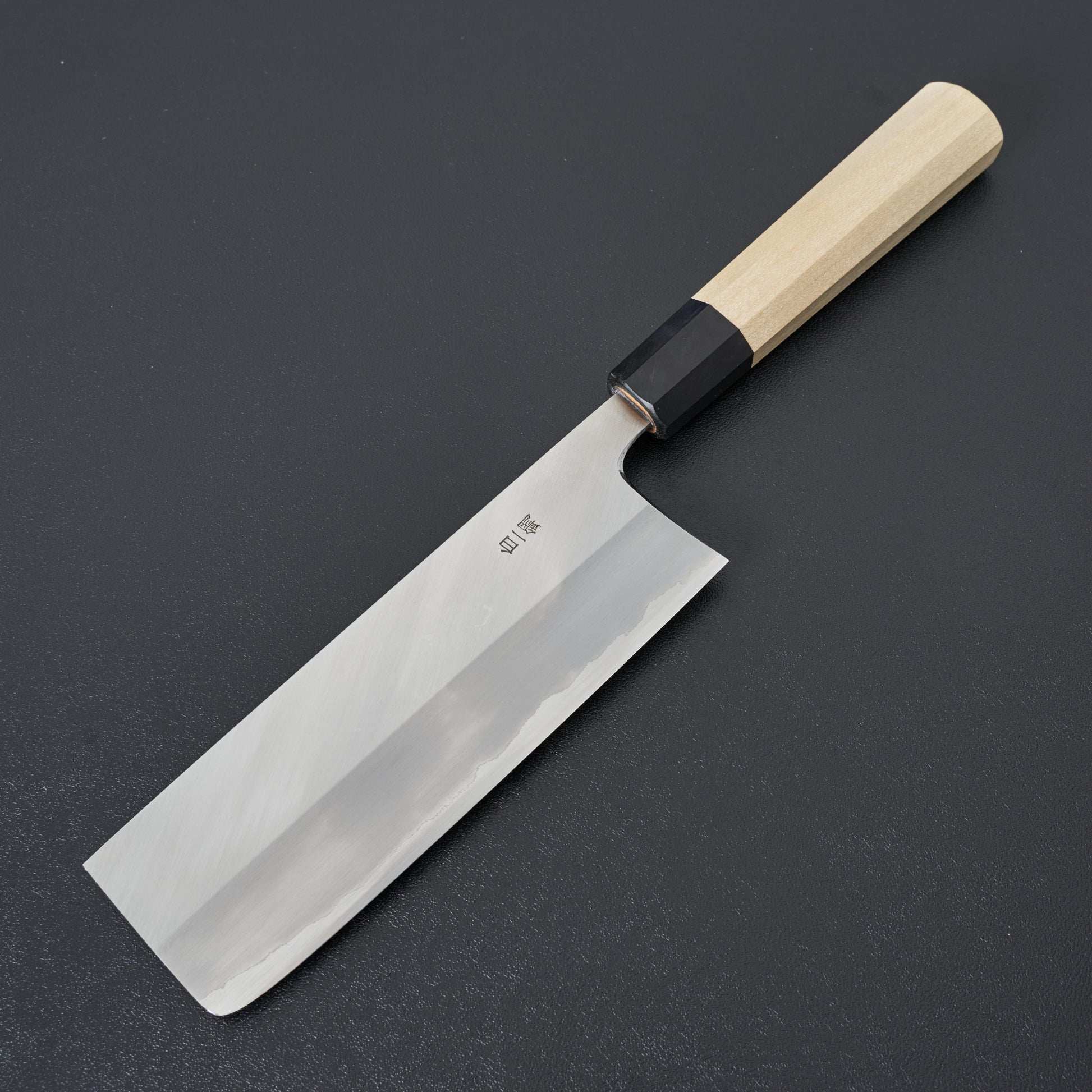 Hitohira Togashi White #1 Stainless Clad Nakiri 180mm Ho Wood Handle