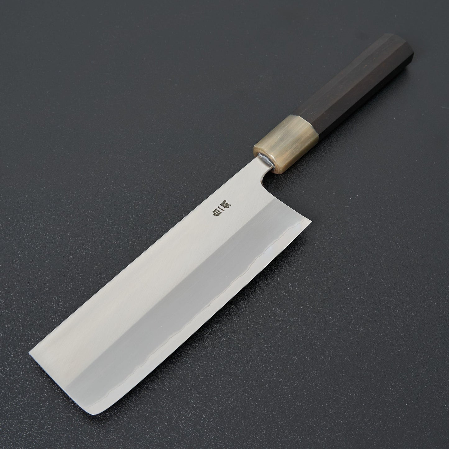 Hitohira Togashi White #1 Stainless Clad Nakiri 180mm Taihei Ebony Handle