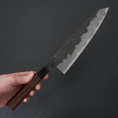 Manaka Hamono Kisuke Blue #1 Kurouchi Tsuchime Gyuto 240mm