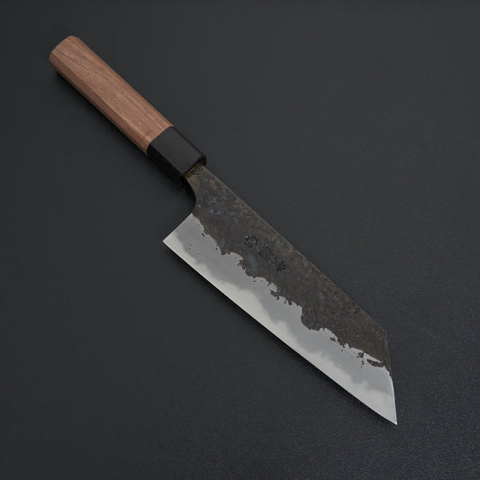 Manaka Hamono Kisuke Blue #2 Kurouchi Tsuchime Bunka 165mm