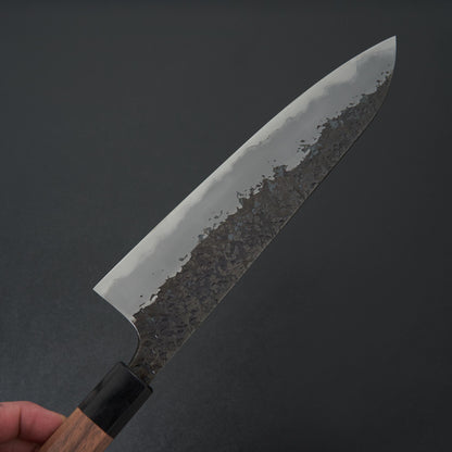 Manaka Hamono Kisuke Blue #2 Kurouchi Tsuchime Gyuto 240mm