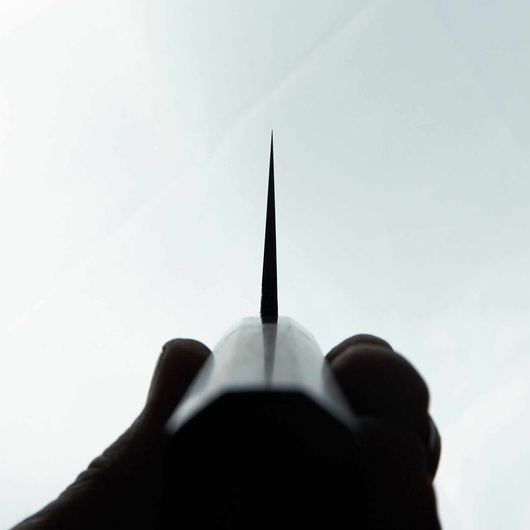 Manaka Hamono Kisuke Blue #2 Kurouchi Tsuchime Gyuto 240mm