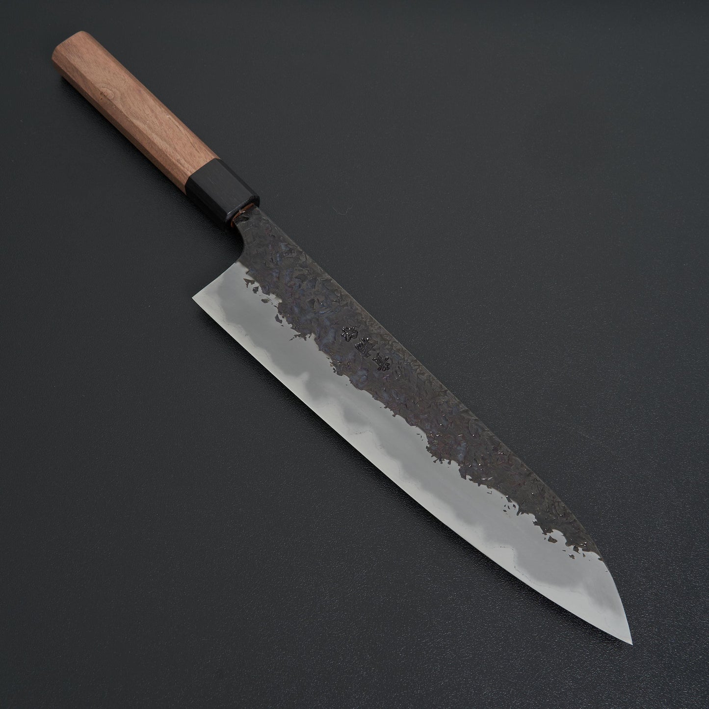 Manaka Hamono Kisuke Blue #2 Kurouchi Tsuchime Gyuto 240mm