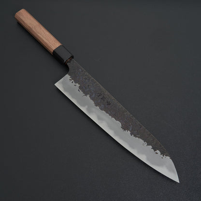Manaka Hamono Kisuke Blue #2 Kurouchi Tsuchime Gyuto 240mm