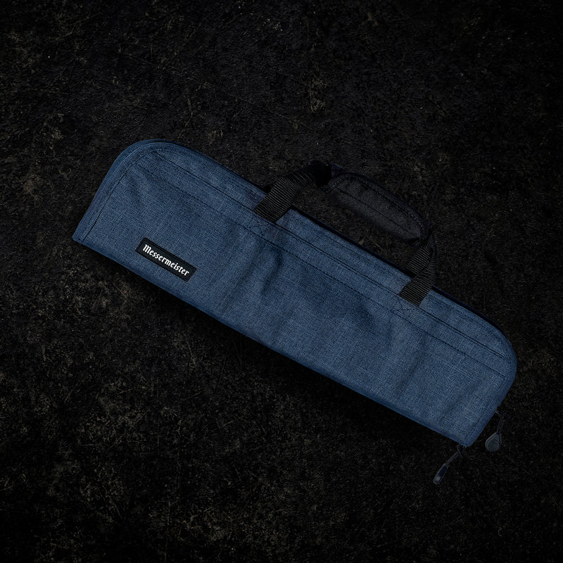 Messermeister 5 POCKET Heather Navy Preservation Knife Roll