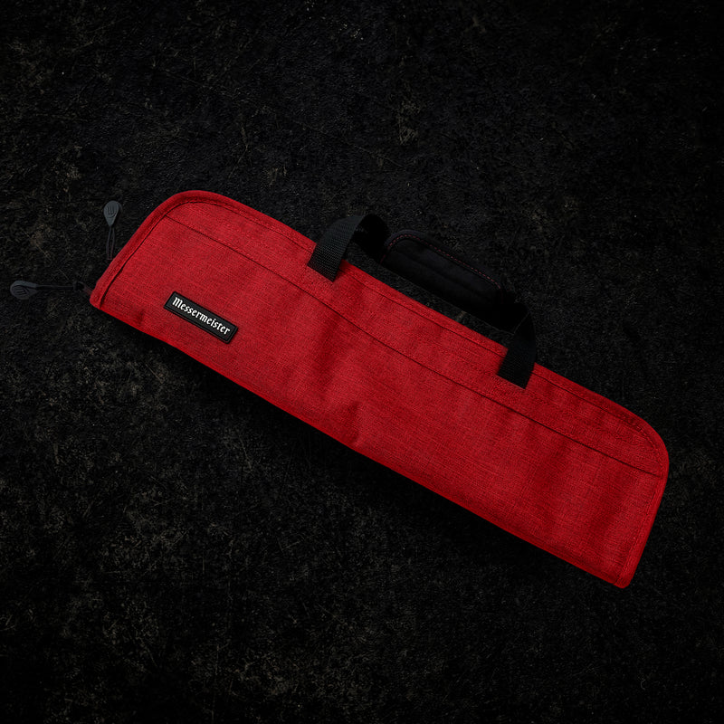 Messermeister 5 POCKET Heather Red Preservation Knife Roll