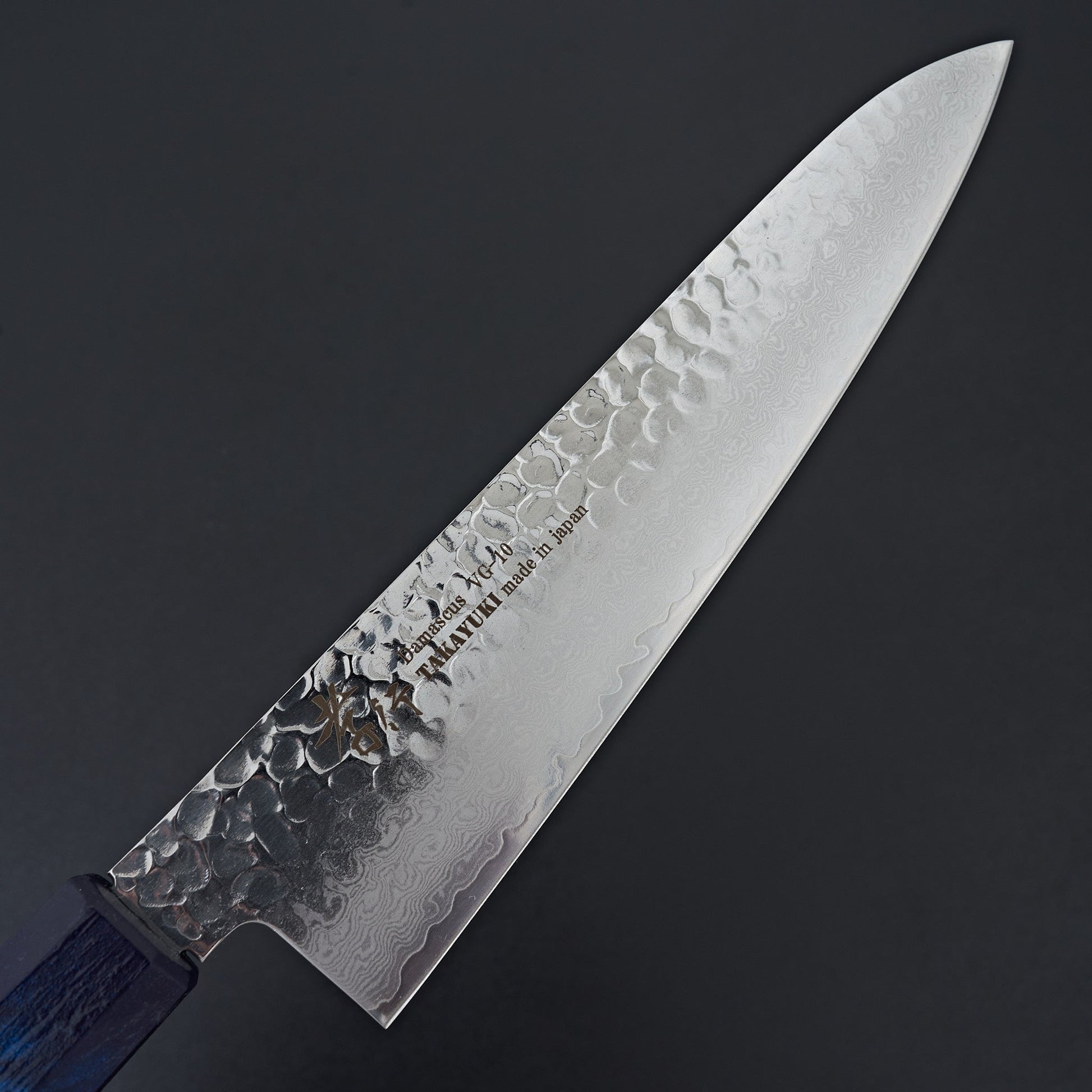 Sakai Takayuki Nanairo Blue Tortoiseshell 33 Layer Damascus Gyuto 210mm
