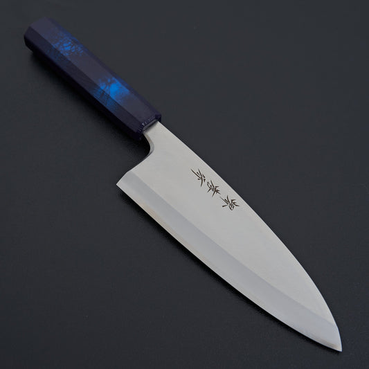 Sakai Takayuki Nanairo Blue Tortoiseshell Deba 180mm
