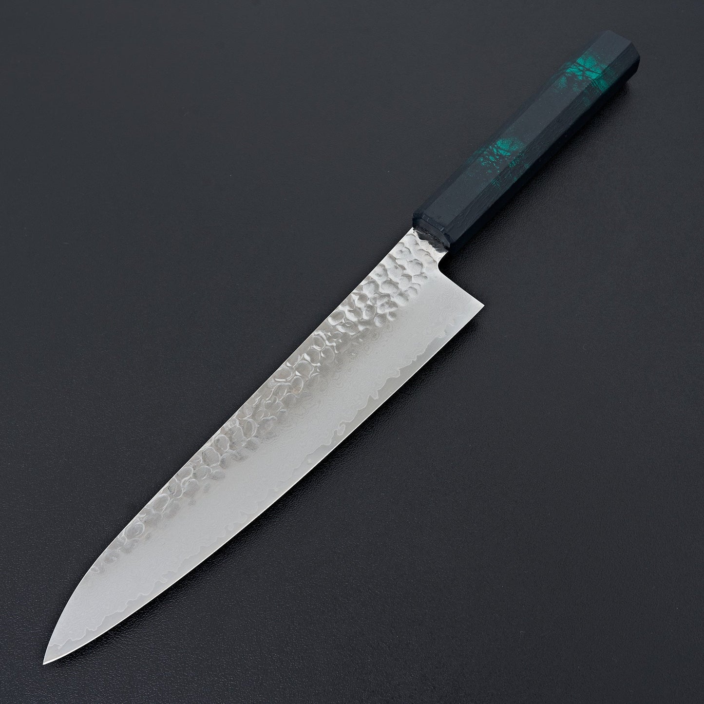 Sakai Takayuki Nanairo Green Tortoiseshell 33 Layer Damascus Gyuto 210mm