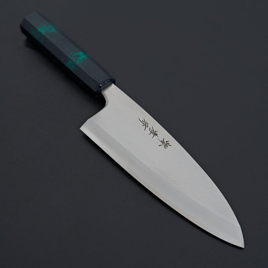 Sakai Takayuki Nanairo Green Tortoiseshell Deba 180mm