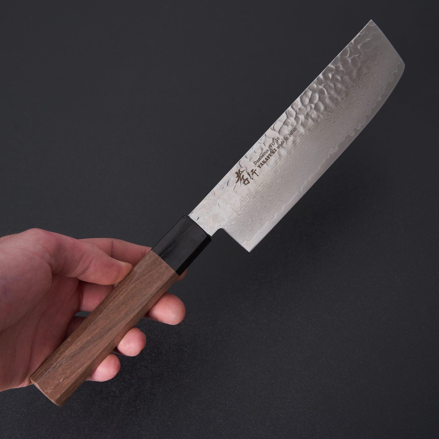 Sakai Takayuki Walnut 33 Layer Damascus Nakiri 160mm