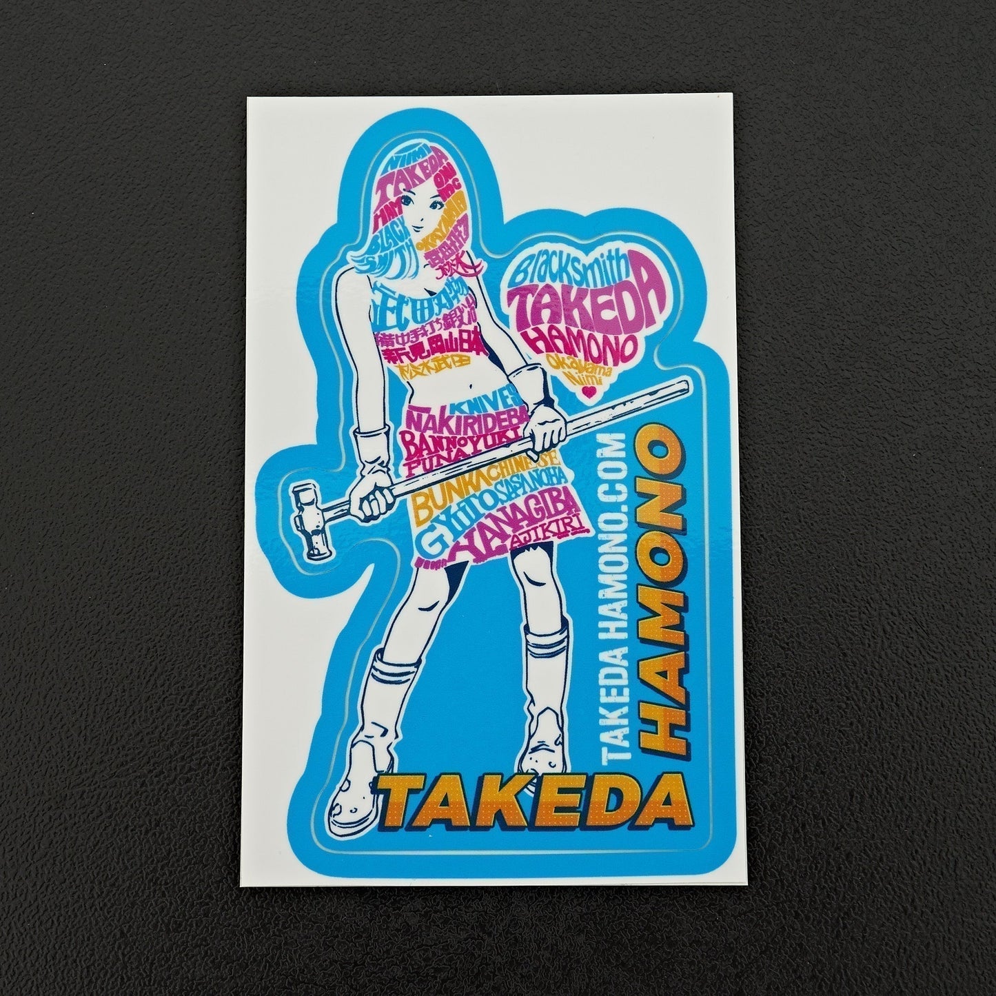 Takeda Sticker Girl (Blue)