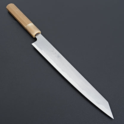 Tetsujin Blue #2 Kasumi Kiritsuke Sujihiki 240mm Ho Wood Handle