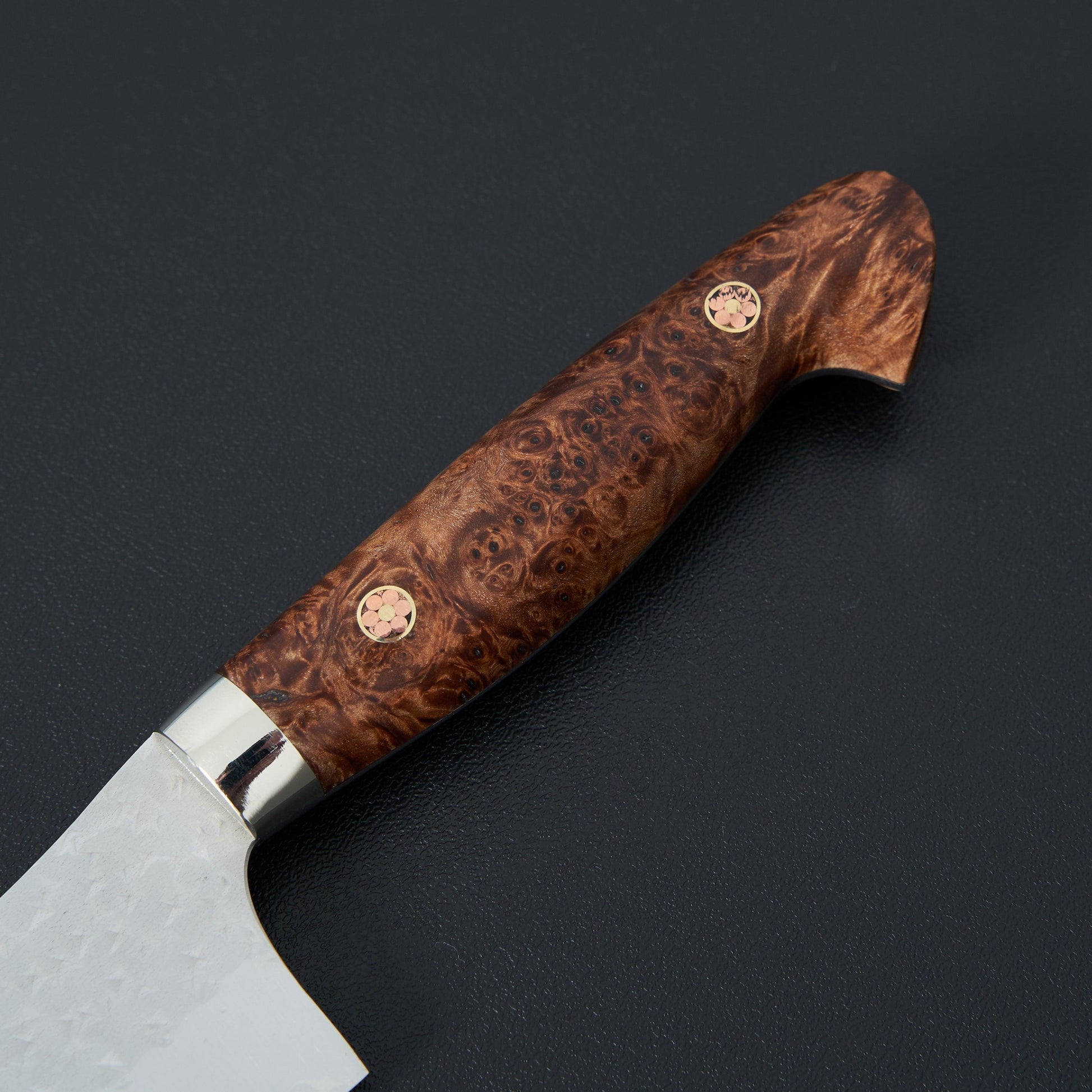 Yu Kurosaki R2 Senko Santoku 170mm Western Maple Burl