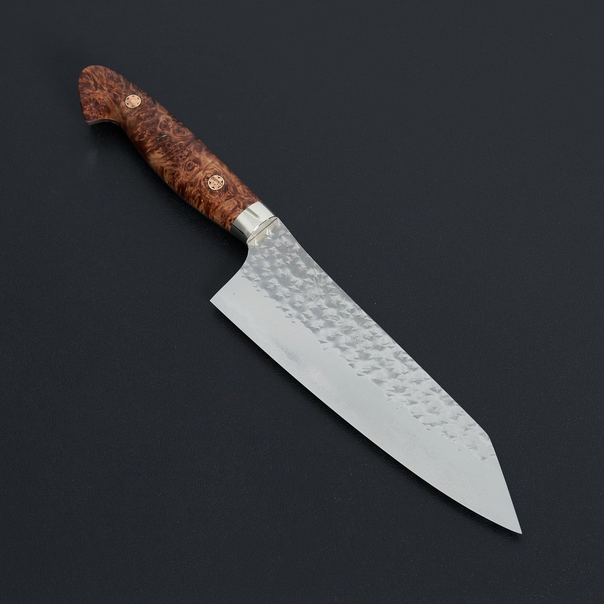 Yu Kurosaki R2 Senko Santoku 170mm Western Maple Burl