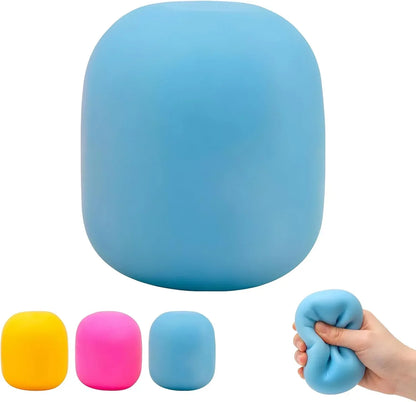 Gum Drop Squeeze Color Changing Squishy, Slow Stress Balls Fidget Sensory Toys for Adults,Gum Drop Shape (Blue) - US 4368