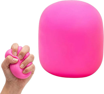 Squeeze Color Changing Squishy Soft Square Malt Sugar Filled Slow Stress Balls, Color Changing Squishy Sensory Toy, Anxiety Relief Shape Fidgets for Pull Stretch Squishy Toy (Pink) - US 3743