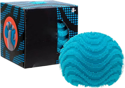 Fuzz Ball Squishy Stress Ball, Stress Fun Desk Fuzz Squeeze Ball, Plush Squeeze Ball for Desktop (Blue) - US 5840