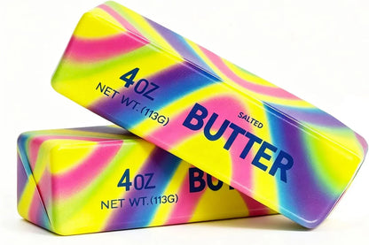 Slow Rising Squishy，Taba Squishy, Stress Balls，Party Favor Gift (Butter stick-2pcs)-0519 (Colorful-2pcs) - US 5682