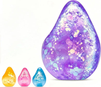 Fidget Toys Squishy Water Drop, Stress Cube Squishies Anxiety Stress Relief, Ice Squishy Stress Cube- Malt Sugar Balls, Sensory Ball for Kids with Autism (Blue, 1) - US 5547
